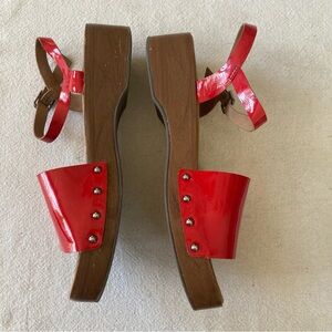 Zara Kids Red Patent Sandals